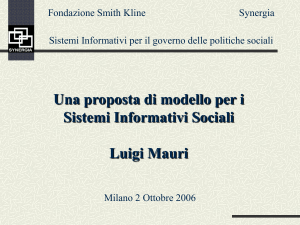 Una proposta di modello per i Sistemi Informativi Sociali
