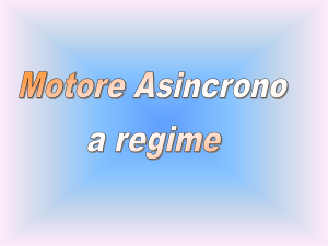 Comportamento a regime motore asincrono