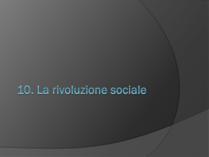 10. La rivoluzione sociale - Dipartimento di Scienze Politiche