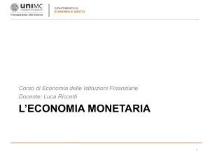 Economia monetaria e moltiplicatore