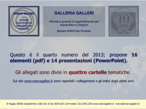 Diapositiva 1 - Marco Galleri
