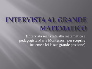 Intervista al grande matematico