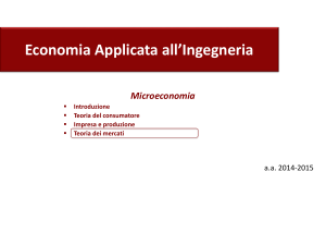 LEZIONE 4_Microeconomia_Teoria_dei_mercati