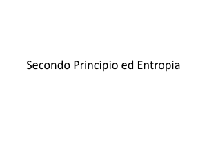 Secondo Principio ed Entropia