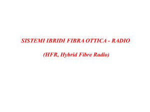 Sistemi HFR (Hybrid Fibre Radio)