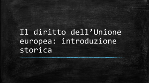 Nascita ed evoluzione dell`integrazione europea File