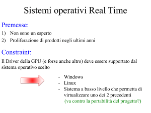 Sistemi operativi Real Time