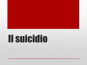 Il suicidio - Docenti.unina