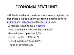 economia stati uniti - Istituto Comprensivo "GB Rubini"