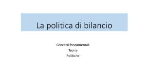 La politica di bilancio