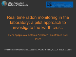 Long term continuous radon monitoring in Italy