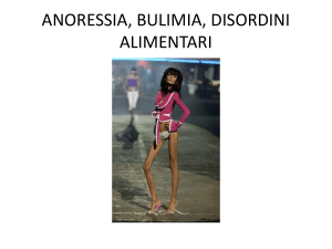 anoressia, bulimia, disordini alimentari