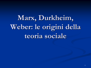 Max Weber (1864-1920): l`analisi del capitalismo