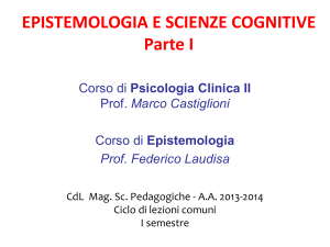 Epistemologia_prof. Laudisa - Dipartimento di Scienze Umane