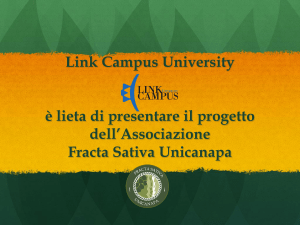 Link Campus University è lieta di presentare il progetto dell