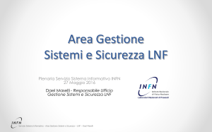 Area Gestione Sistemi e Sicurezza LNF - INFN-LNF