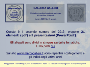 Diapositiva 1 - Marco Galleri