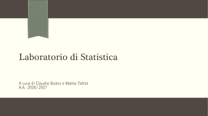 Laboratorio di Statistica