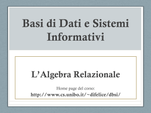 Basi di Dati e Sistemi Informativi