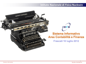 Slides - Agenda INFN - Istituto Nazionale di Fisica Nucleare