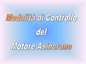 Strategie di controllo motore asincrono