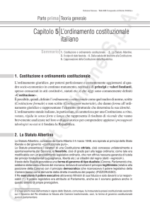 Capitolo 5  L`ordinamento costituzionale italiano