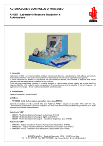 AUTOMAZIONE E CONTROLLO DI PROCESSO AI400D