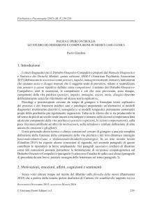 1. Introduzione 2. Motivazioni, emozioni, affetti, cognizioni e sentimenti