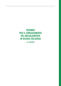 triennio per il conseguimento del baccalaureato in