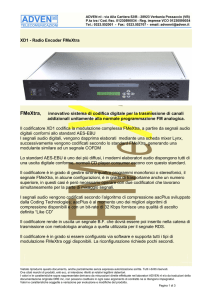 XD1 - Radio Encoder FMeXtra FMeXtra, innovativo sistema di