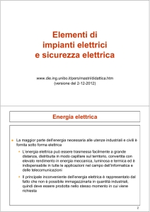 11 - Elementi di impianti elettrici e sicurezza elettrica