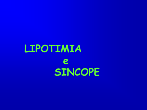 LIPOTIMIA e SINCOPE