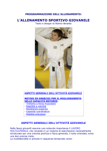 l`allenamento sportivo giovanile - Medicina Sport On-Line