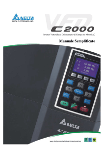 Delta Manuale C2000 Italiano