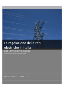 rapporto iefe la regolazione delle reti elettriche in italia PDF 1.87 MB