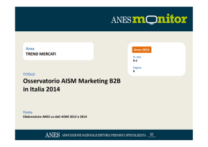 Osservatorio AISM Marketing B2B in Italia 2014