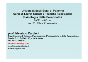Personalità - Prof. Maurizio Cardaci, Dipartimento di Scienze