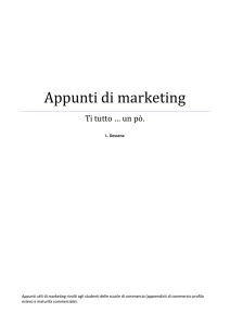 Appunti di marketing