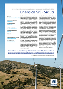 Energica Srl - Sicilia - Northern Power Systems