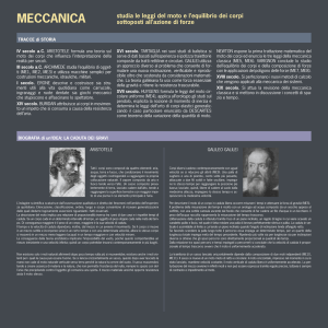 studia le leggi del moto e l`equilibrio dei corpi sottoposti all`azione di