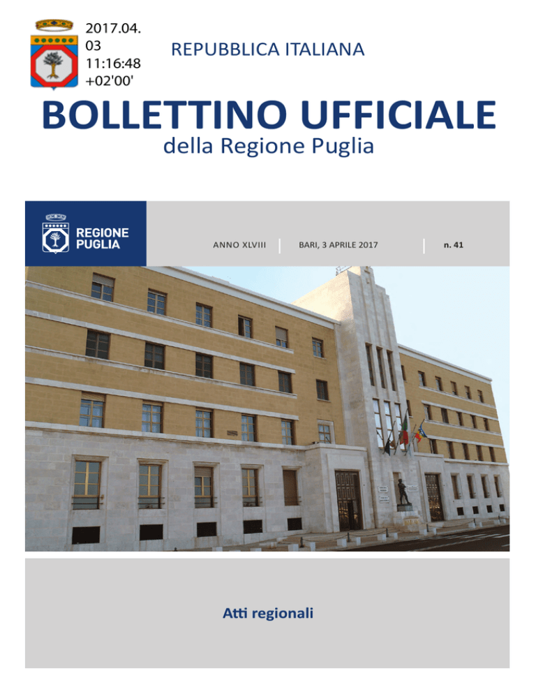 BOLLETTINO UFFICIALE