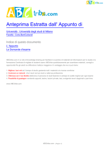 Anteprima Estratta dall` Appunto di