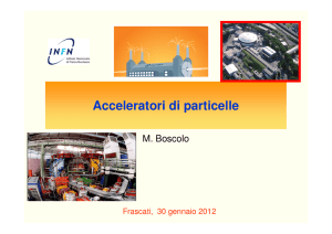 Acceleratori di particelle - INFN-LNF
