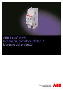 ABB i-bus KNX Interfaccia contatore ZS/S 1.1 Manuale del prodotto