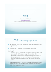 CSS - UniBa