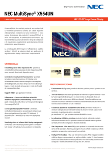 NEC_Datasheet_X554UN-italian italiano – PDF