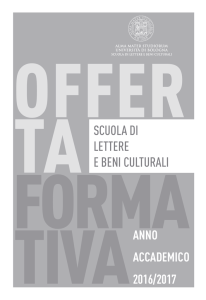 Scuola di Lettere e Beni Culturali