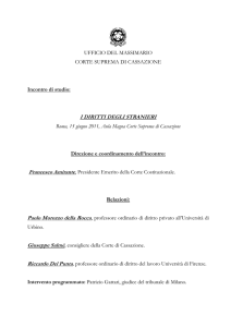 Report D.ssa Ceroni - Corte di Cassazione