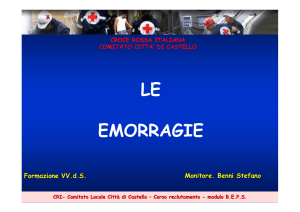 lezione ferite ed emorragie