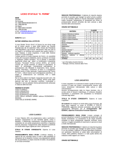 LICEO STATALE “E. FERMI” - OSP